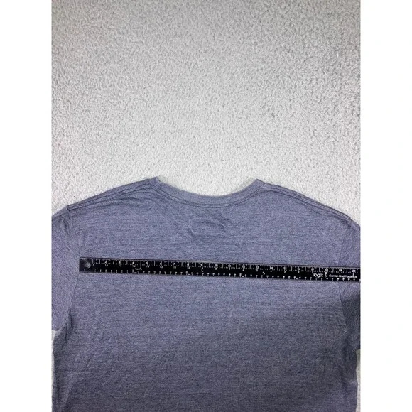 Champion Graphic T-Shirt Men XL Blue Short Sleeve Distressed Logo Crew Neck - Picture 6 of 6